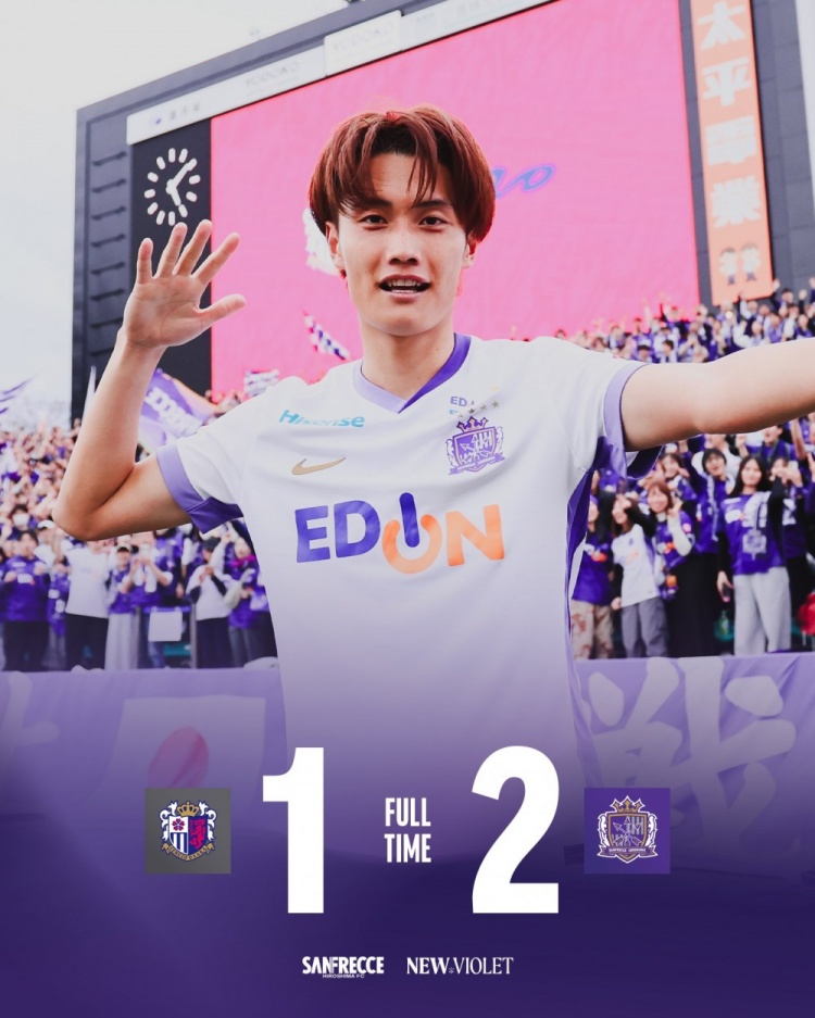 世界杯比赛直播地址-世界波+天秀倒钩绝平+反绝杀！广岛三箭2-1大阪樱花，领跑J1西区